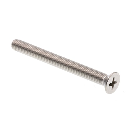 Machine Screw, Flat Head, Phillip Drive No. 10-32 X 2in Grade 18-8 Stainless Steel 25PK
